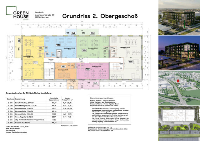 Grundriss Greenhouse Senden 2. Obergeschoss