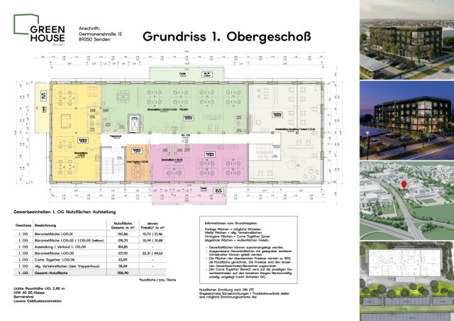 Grundriss Greenhouse Senden 1. Obergeschoss